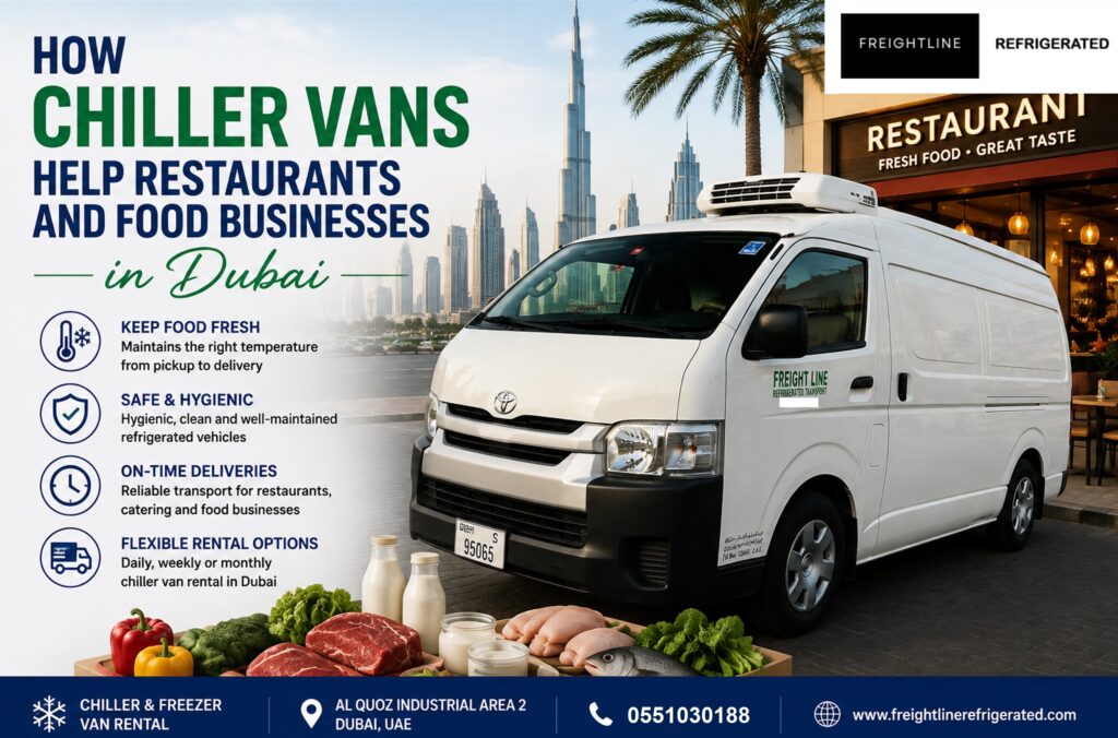 Chiller van for hotel and restaurants