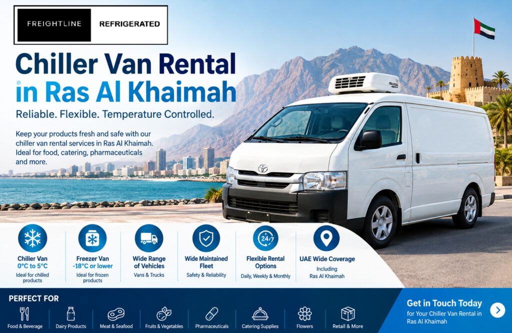 Chiller van rental in Ras Al Khaimah